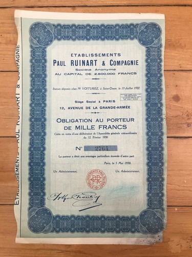 Champagne paul ruinart cie - ruinart,